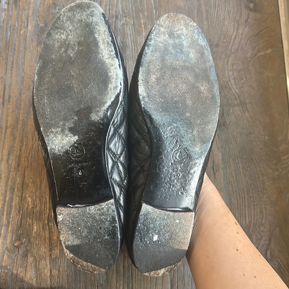 Chanel black quilted leather ballerina flats authentic - Picture 5 of 8